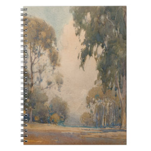 Caderno Espiral Eucalipto (1922) - Delicado Aquarela Botânica