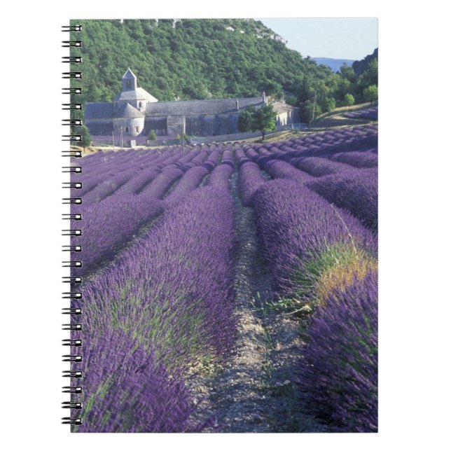Caderno Espiral Europa, França, Provença. Campos de lavandros (Frente)