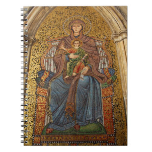 Caderno Espiral Europa, Itália, Sicília, Taormina. Madona e filho