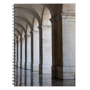 Caderno Espiral Europa, Portugal, Lisboa. Colunas da Arcada