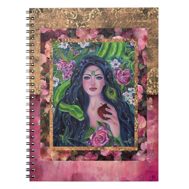 Caderno Espiral Eve apple cobra por Renee Lavoie (Frente)