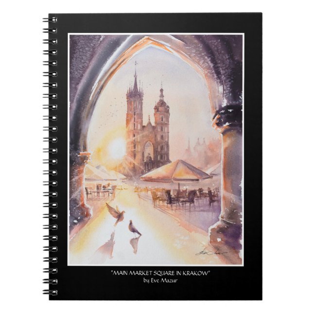 Caderno Espiral EVE Painted Krakow Old Town (Frente)