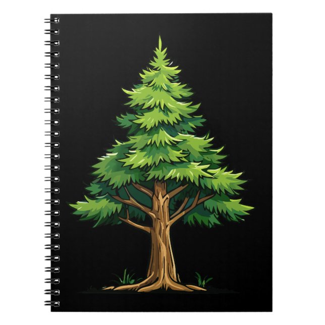 Caderno Espiral Evergreen forest (Frente)