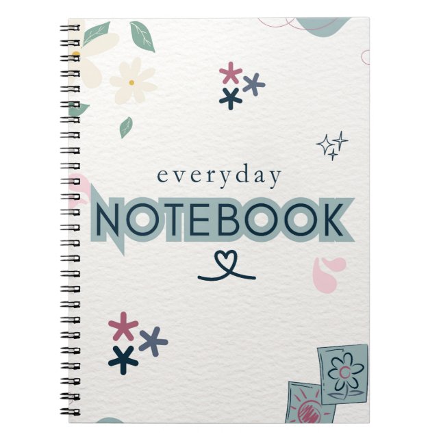 Caderno Espiral everyday love, notebook for daily notes (Frente)