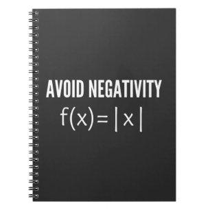 Caderno Espiral evitar equação matemática negativa