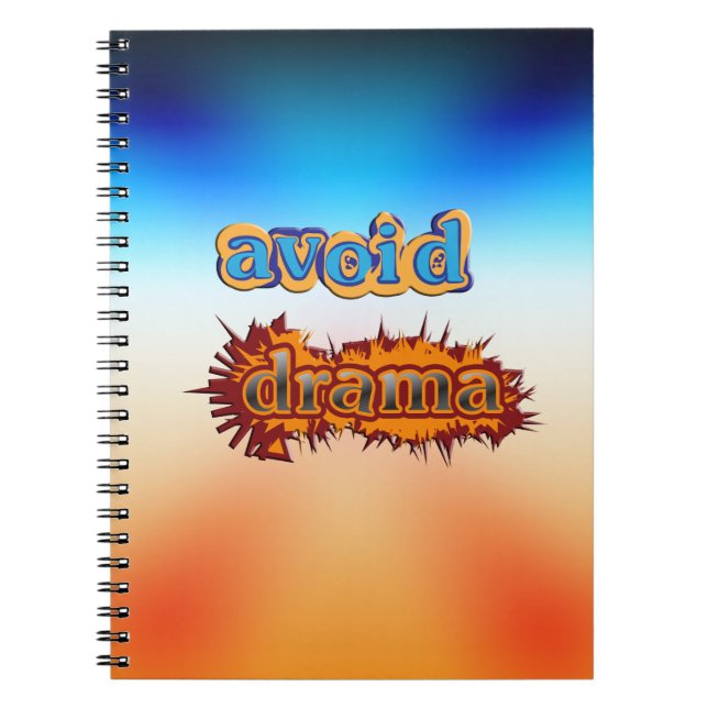 Caderno Espiral Evitar o Drama (Frente)