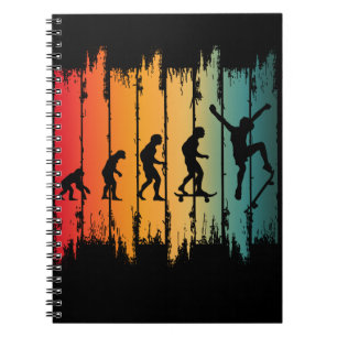 Caderno Espiral Evolução Do Skatista De Skate