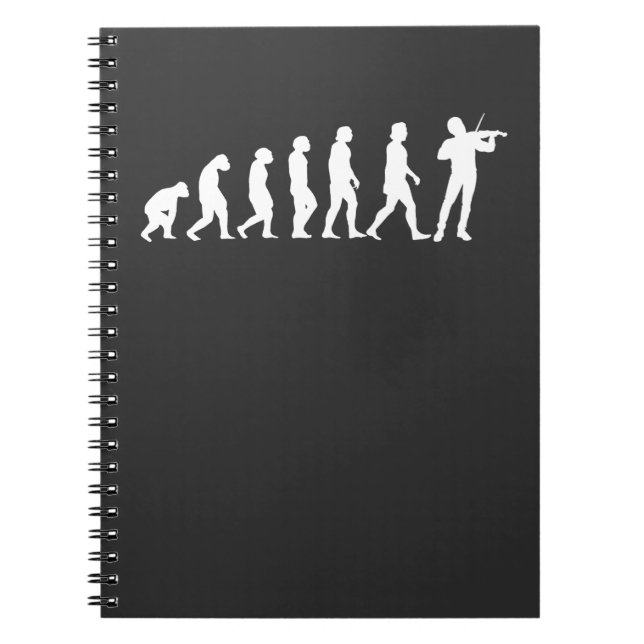 Caderno Espiral Evolução Violinista (Frente)