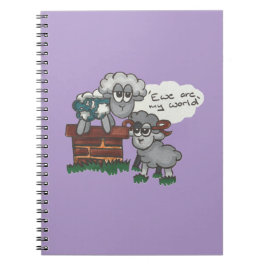 Caderno Espiral Ewe are My World