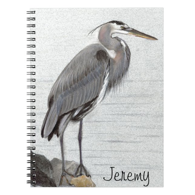 Caderno Espiral Excelente Blue Heron (Frente)