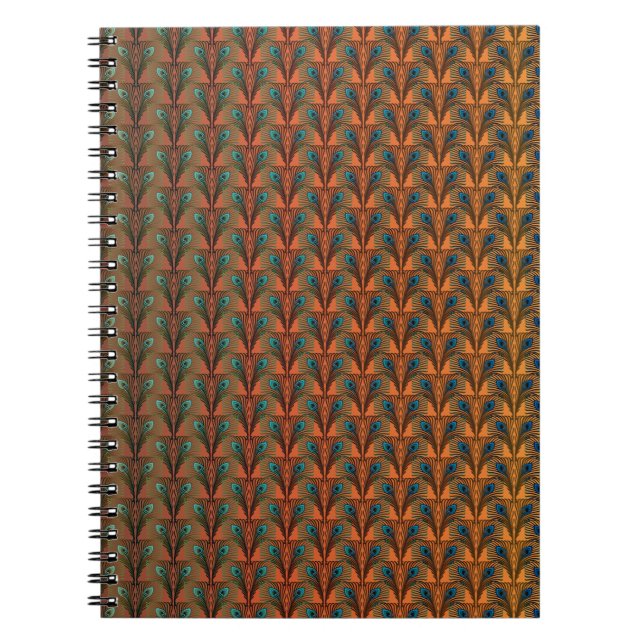 Caderno Espiral Excelente Gatsby Feather art design (Frente)