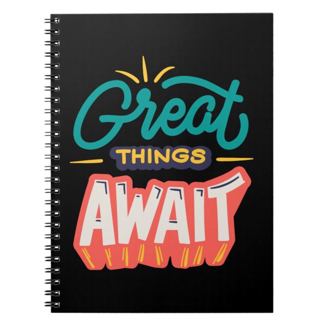 Caderno Espiral Excelentes Aguardando (Frente)