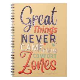 Caderno Espiral excelentes nunca vieram do diário das zonas de con