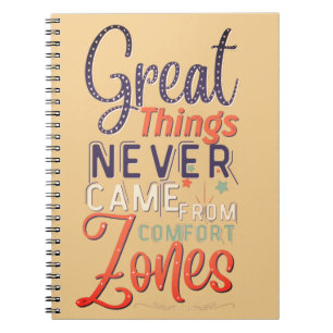 Caderno Espiral excelentes nunca vieram do diário das zonas de con
