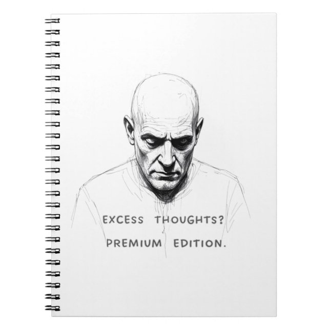Caderno Espiral Excess Thoughts? Premium Edition (Frente)