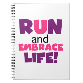 Caderno Espiral Executar Embrace Life Pink