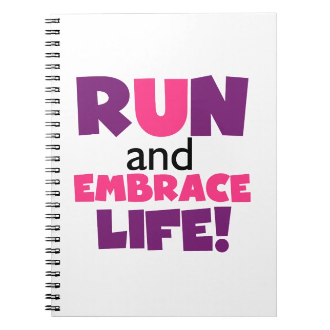 Caderno Espiral Executar Embrace Life Pink (Frente)