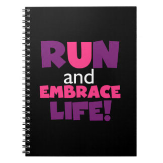 Caderno Espiral Executar Embrace Life Pink