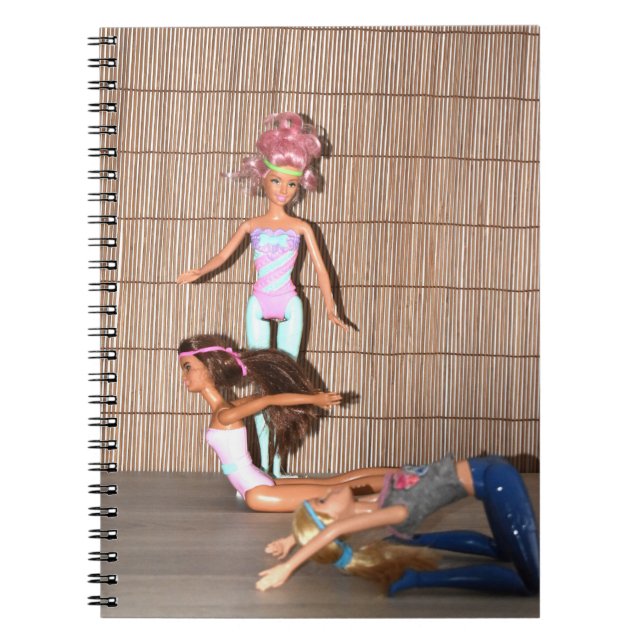 Caderno Espiral Exercícios de ginástica. (Frente)