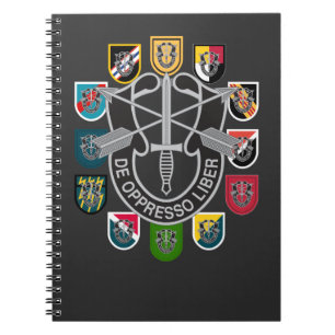 Caderno Espiral Exército Grupos de Forças Especiais Green Beret