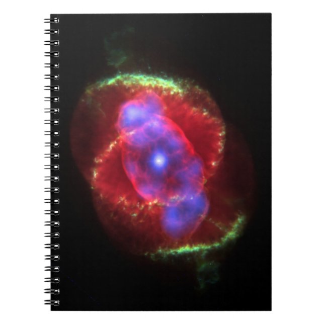 Caderno Espiral exploração espacial nebula astronomia nasa (Frente)