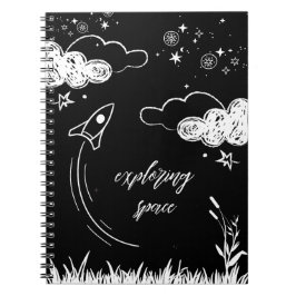 Caderno Espiral exploring space