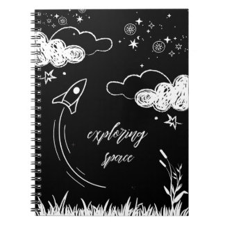 Caderno Espiral exploring space