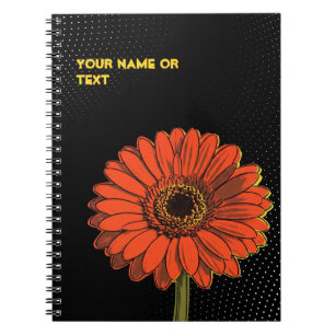 Caderno Espiral Explosão Botânica Pop: A Margarida Barberton Neon