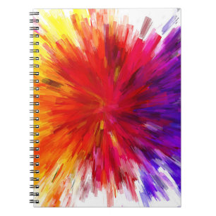 Caderno Espiral Explosão de cor