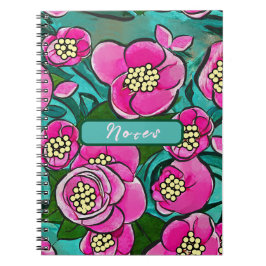 Caderno Espiral Explosión floral