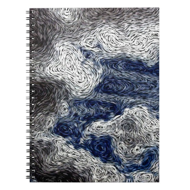 Caderno Espiral Expressionism de Digitas: Aproximação da nuvem de (Frente)