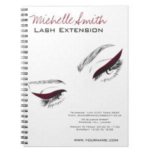 Caderno Espiral Extensão longa do chicote do eyeliner dos chicote