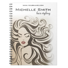 Caderno Espiral Extensões Hair Do Estilo De Cabelo De Onda Chic Se