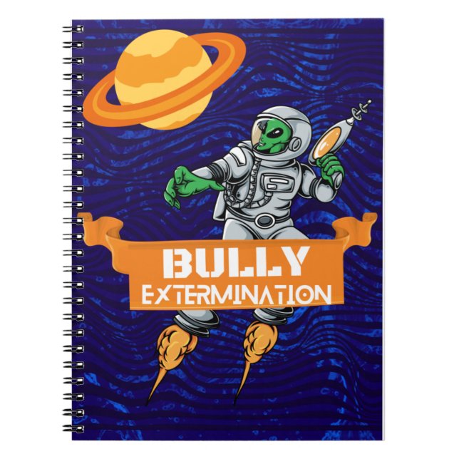 Caderno Espiral exterminador de touros de alienígena (Frente)