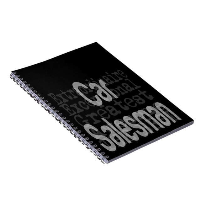 Caderno Espiral Extraordinário de Vendedor de Automóveis (Lado Direito)