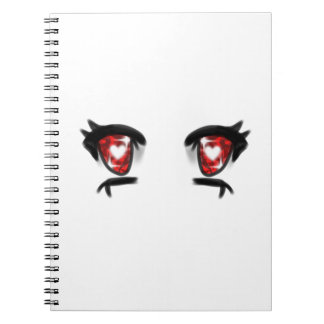 Caderno Espiral Eyes Girl Drawing
