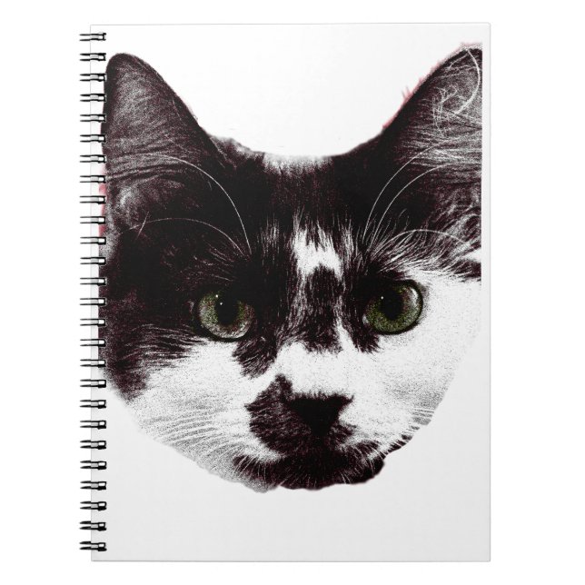 Caderno Espiral Eyes in the Margins | Cat Face (Frente)