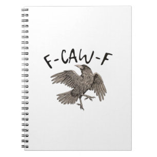 Caderno Espiral F-Caw-F Clássico Estético Casual