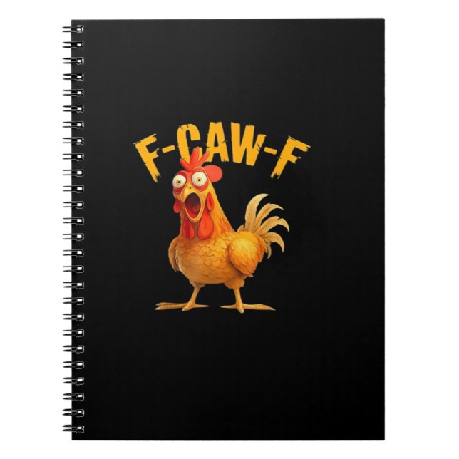 Caderno Espiral F-Caw-F Divertido Único (Frente)