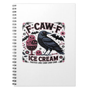 Caderno Espiral F Caw F Engraçado Moda
