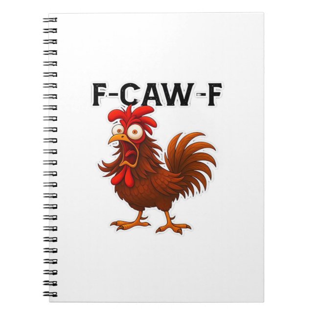 Caderno Espiral F-Caw-F Frango Clássico (Frente)