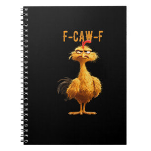 Caderno Espiral F-Caw-F Frango Clássico Estilo Retro