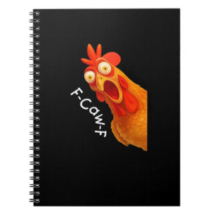 Caderno Espiral F-Caw-F Frango Essencial Minimal Limpo