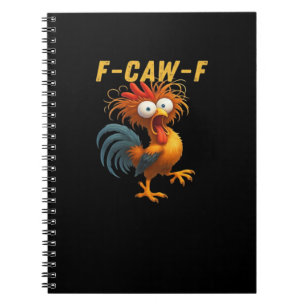 Caderno Espiral F-Caw-F-Frango Essencial Retro Clássico