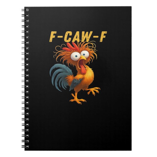 Caderno Espiral F-Caw-F-Frango Essencial Retro Clássico (Frente)
