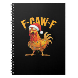 Caderno Espiral F-Caw-F Frango Natal Essencial