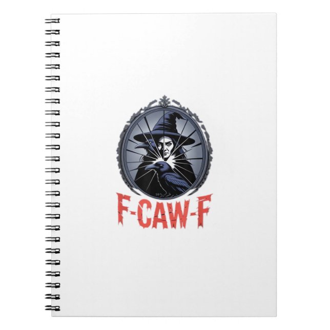 Caderno Espiral F-Caw-F Gráfico Clássico Retro (Frente)
