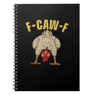 Caderno Espiral F-Caw-F-Grágico de Arte Essencial de Frango