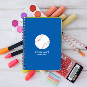 Caderno Espiral Fã de basebol