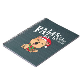 Caderno Espiral Fa La La La La La Natal Cantando | Notebook